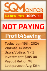 Profit4Saving HYIP Status Button