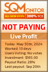 Live Profit HYIP Status Button