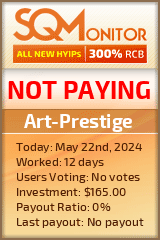 Art-Prestige HYIP Status Button