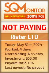 Rister LTD HYIP Status Button