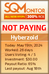 Hyberzoid HYIP Status Button