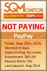 PayPay HYIP Status Button