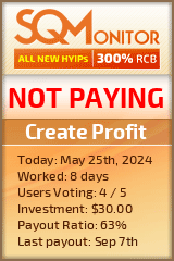 Create Profit HYIP Status Button