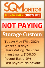 Storage Custom HYIP Status Button