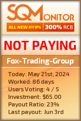 Fox-Trading-Group HYIP Status Button