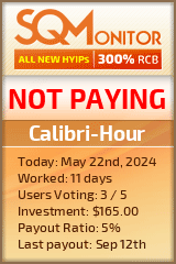 Calibri-Hour HYIP Status Button