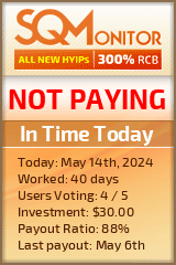 In Time Today HYIP Status Button