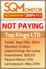 Top Kings LTD HYIP Status Button