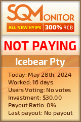 Icebear Pty HYIP Status Button
