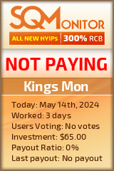 Kings Mon HYIP Status Button