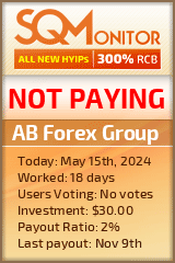 AB Forex Group HYIP Status Button