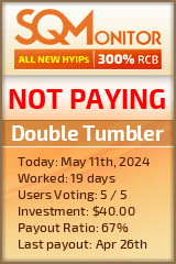 Double Tumbler HYIP Status Button