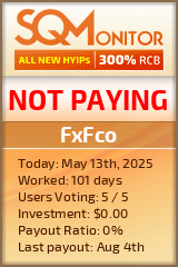 FxFco HYIP Status Button