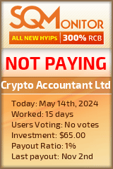Crypto Accountant Ltd HYIP Status Button