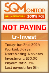Lr-Invest HYIP Status Button