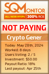 Crypto Gener HYIP Status Button