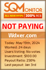 Wdxer.com HYIP Status Button