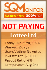 Lottee Ltd HYIP Status Button