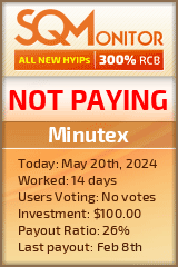 Minutex HYIP Status Button
