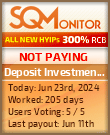 Deposit Investments ltd HYIP Status Button