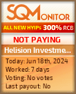 Helision Investment Ltd. HYIP Status Button