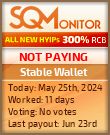 Stable Wallet HYIP Status Button