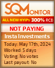 Insta Investments HYIP Status Button