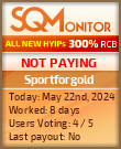 Sportforgold HYIP Status Button