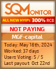 MGF-capital HYIP Status Button