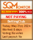 BettingClub HYIP Status Button
