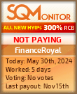 FinanceRoyal HYIP Status Button