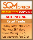 Great Trade HYIP Status Button