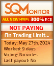 Fin Trading Limited HYIP Status Button