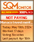 Monaco Investment Group HYIP Status Button