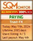 Trust-FX HYIP Status Button
