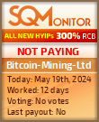 Bitcoin-Mining-Ltd HYIP Status Button