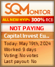 Capital Invest Europe HYIP Status Button