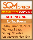 Coffee Room HYIP Status Button