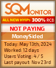 MoneySided HYIP Status Button