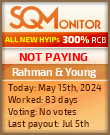 Rahman & Young HYIP Status Button