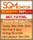 Eternal Bitcoin Trading HYIP Status Button