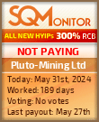 Pluto-Mining Ltd HYIP Status Button