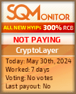 CryptoLayer HYIP Status Button