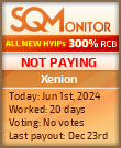 Xenion HYIP Status Button