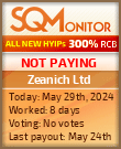 Zeanich Ltd HYIP Status Button