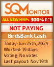 BirdsBank.Cash HYIP Status Button
