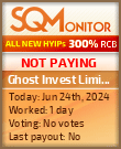 Ghost Invest Limited HYIP Status Button