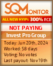 Invest Pro Group HYIP Status Button