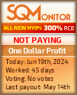 One Dollar Profit HYIP Status Button