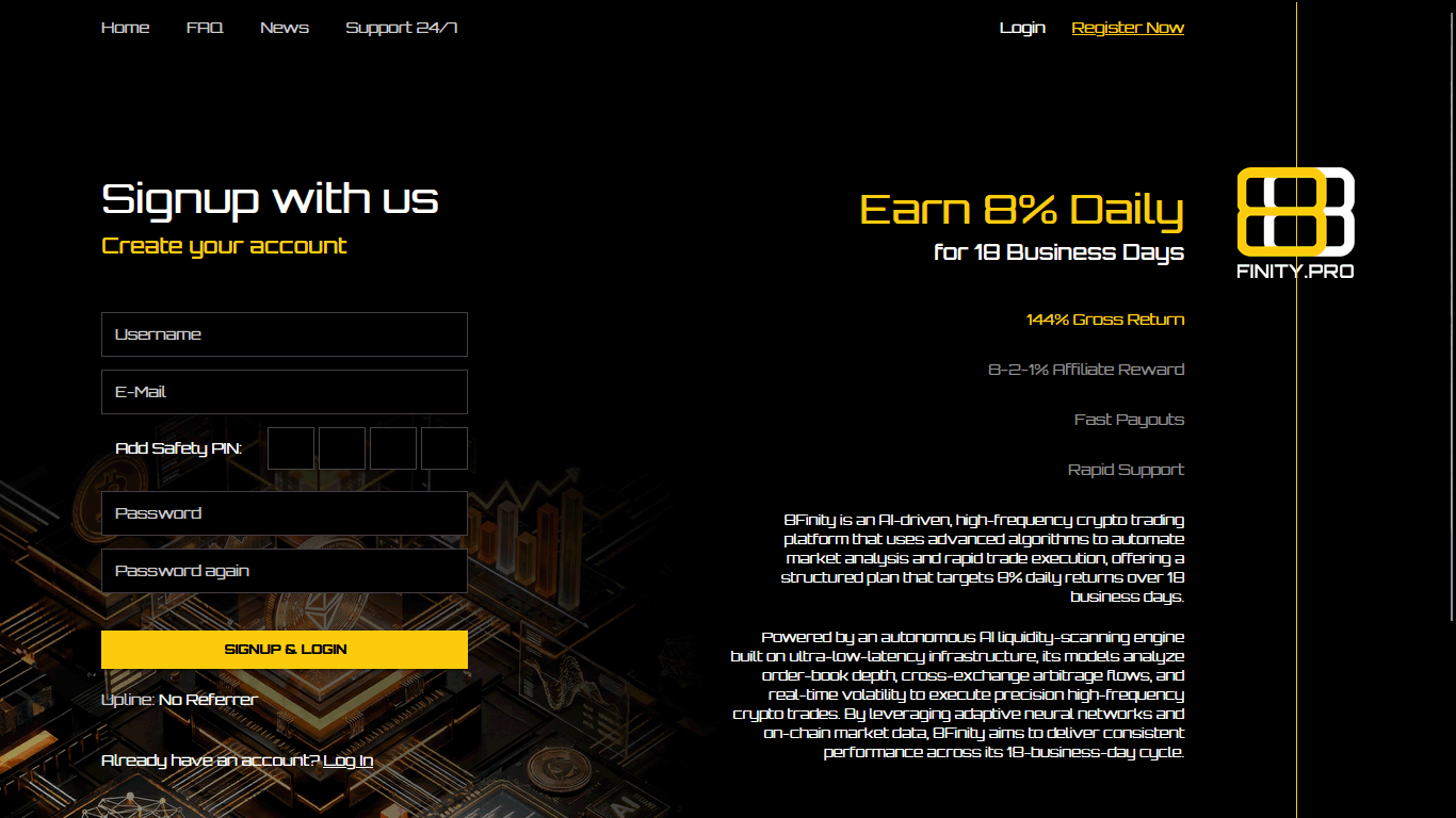 Invest in 8Finity 8finity.pro